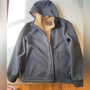Free Country Fleece Lined Wind Resistant Zip up Hoodie